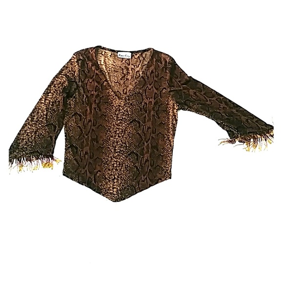 Snakeskin printed top - Picture 1 of 3